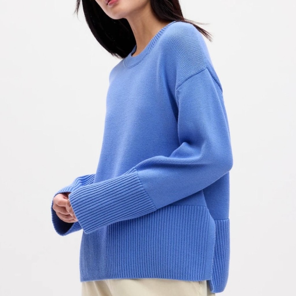 Gap split hem 100% cotton sweater